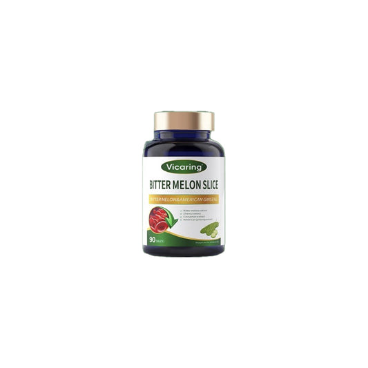 Bitter melon and American ginseng slices, for adults with high blood sugar, the middle-aged and elderly, caring for sugar friends, bitter melon extract 90 capsules/bottle